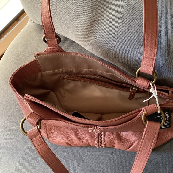 The Sak Bolinas Leather Satchel Bag in Vintage Coral #109177 - Picture 11 of 16